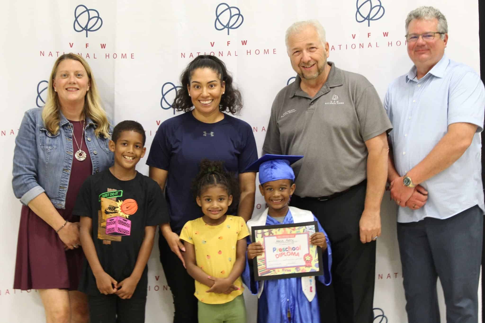 On-campus residence kids graduating.